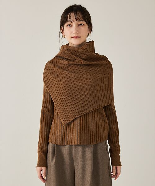 qualite / カリテ ニット・セーター | ラスト在庫入荷！今ある在庫のみ！【新色追加！25AW】アシメスヌードリブニット/ | 詳細20