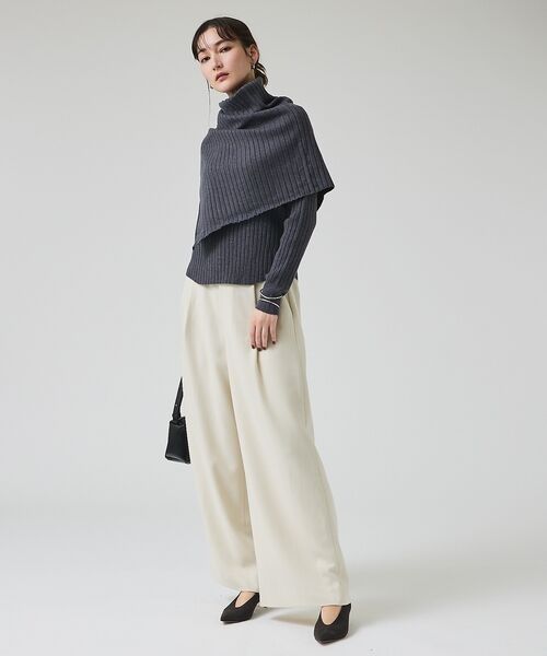 qualite / カリテ ニット・セーター | ご好評につき再入荷！【新色追加！25AW】アシメスヌードリブニット/スヌード取り | 詳細30