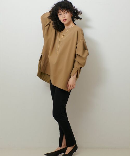 qualite / カリテ パンツ | ご好評につきブラック再入荷!【細見えパンツ】トリコットスリムパンツ | 詳細1