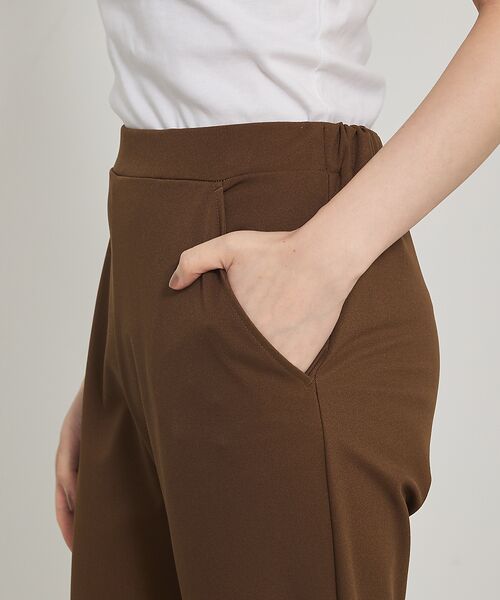 qualite / カリテ パンツ | ご好評につきブラック再入荷!【細見えパンツ】トリコットスリムパンツ | 詳細12