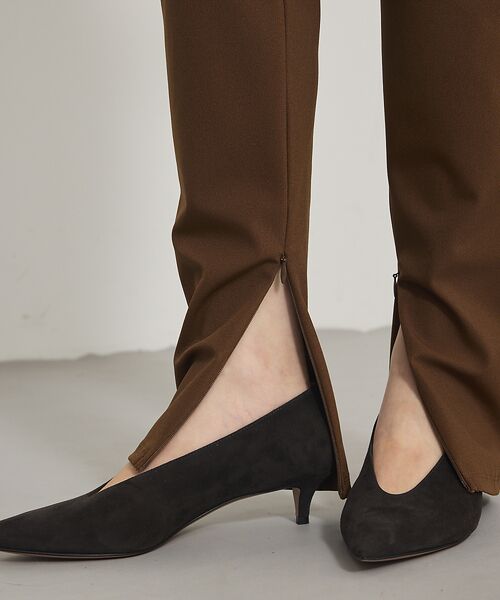 qualite / カリテ パンツ | ご好評につきブラック再入荷!【細見えパンツ】トリコットスリムパンツ | 詳細14