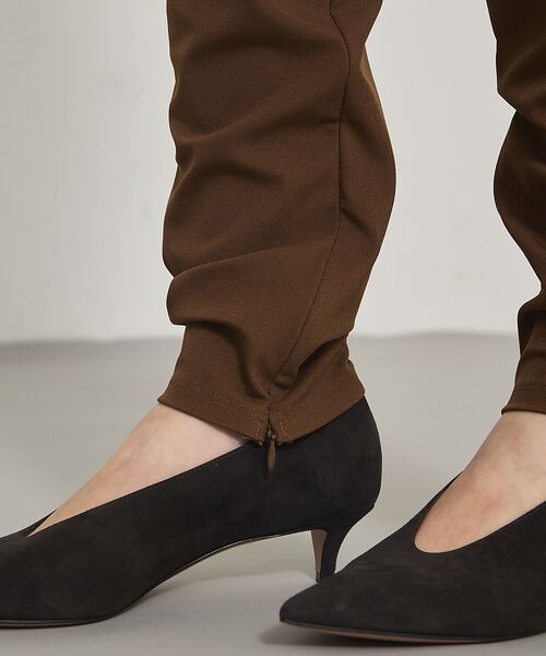 qualite / カリテ パンツ | ご好評につきブラック再入荷!【細見えパンツ】トリコットスリムパンツ | 詳細15