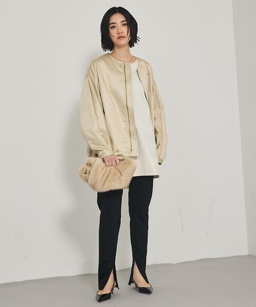 qualite / カリテ パンツ | ご好評につきブラック再入荷!【細見えパンツ】トリコットスリムパンツ | 詳細23