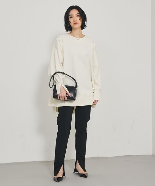 qualite / カリテ パンツ | ご好評につきブラック再入荷!【細見えパンツ】トリコットスリムパンツ | 詳細7