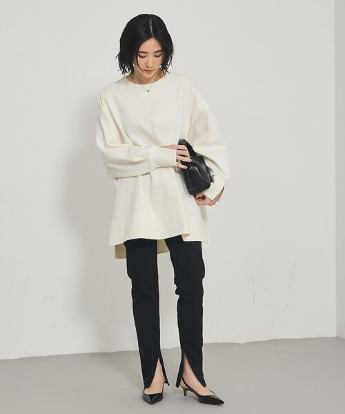 qualite / カリテ パンツ | ご好評につきブラック再入荷!【細見えパンツ】トリコットスリムパンツ | 詳細8