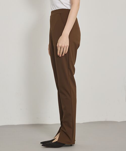 qualite / カリテ パンツ | ご好評につきブラック再入荷!【細見えパンツ】トリコットスリムパンツ | 詳細9