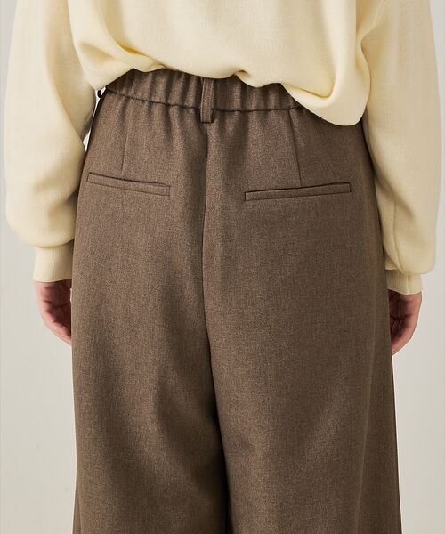 qualite / カリテ パンツ | 【大人のワイドパンツ】ウーリッシュツイルパンツ | 詳細17