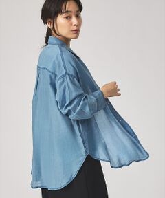 qualite / カリテ シャツ・ブラウス | シアーデニムライクシャツ