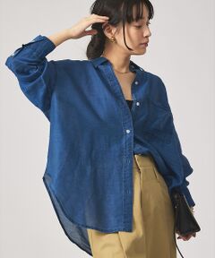 qualite / カリテ シャツ・ブラウス | シアーデニムライクシャツ
