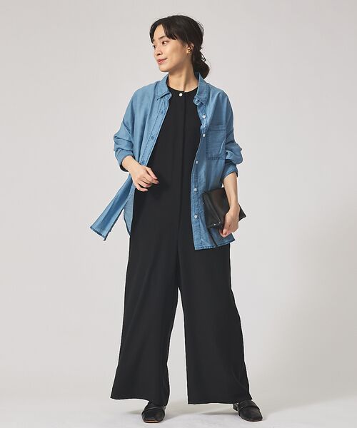 qualite / カリテ シャツ・ブラウス | シアーデニムライクシャツ | 詳細1