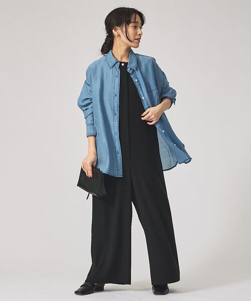 qualite / カリテ シャツ・ブラウス | シアーデニムライクシャツ | 詳細3