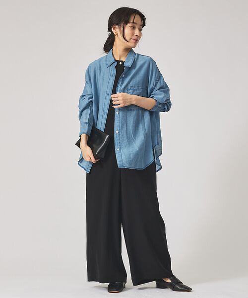 qualite / カリテ シャツ・ブラウス | シアーデニムライクシャツ | 詳細5