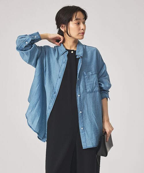 qualite / カリテ シャツ・ブラウス | シアーデニムライクシャツ | 詳細6
