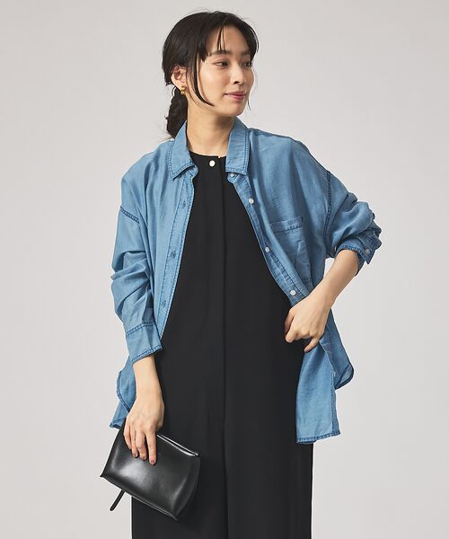 qualite / カリテ シャツ・ブラウス | シアーデニムライクシャツ | 詳細7
