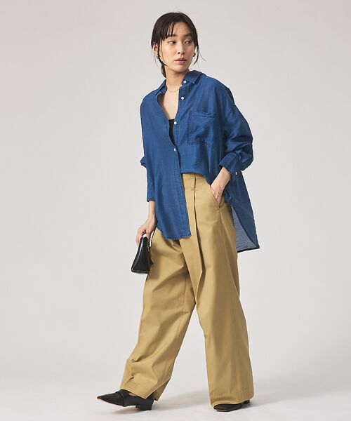 qualite / カリテ シャツ・ブラウス | シアーデニムライクシャツ | 詳細10