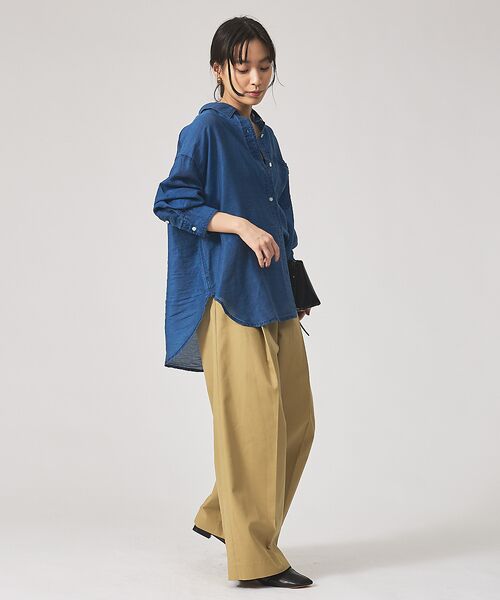 qualite / カリテ シャツ・ブラウス | シアーデニムライクシャツ | 詳細12