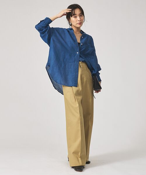 qualite / カリテ シャツ・ブラウス | シアーデニムライクシャツ | 詳細13