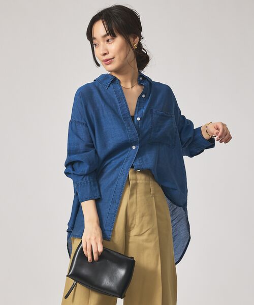 qualite / カリテ シャツ・ブラウス | シアーデニムライクシャツ | 詳細14