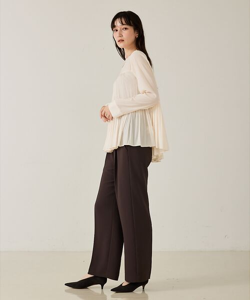 qualite / カリテ シャツ・ブラウス | エアーフローティアードブラウス | 詳細2