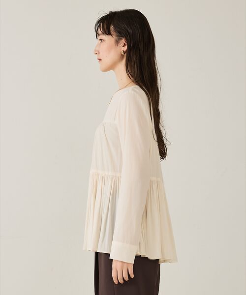 qualite / カリテ シャツ・ブラウス | エアーフローティアードブラウス | 詳細6