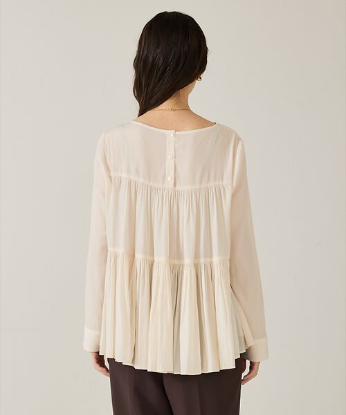 qualite / カリテ シャツ・ブラウス | エアーフローティアードブラウス | 詳細7
