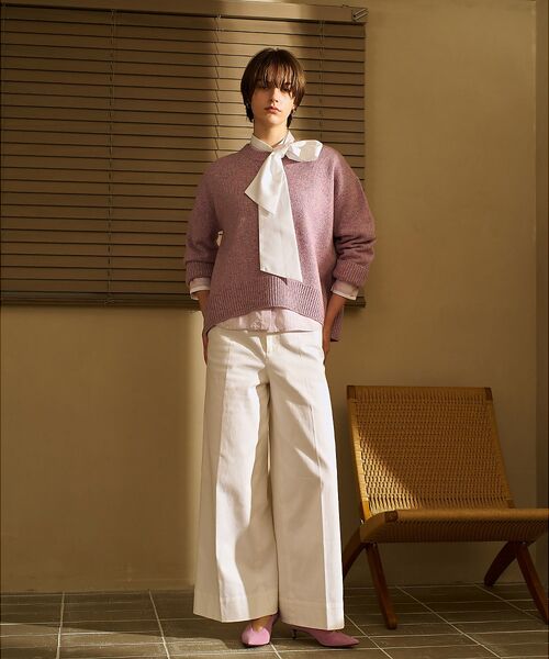 qualite / カリテ シャツ・ブラウス | 【ボウタイ取り外し可能】クレリックボウタイブラウス | 詳細2