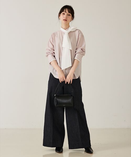 qualite / カリテ シャツ・ブラウス | 【ボウタイ取り外し可能】クレリックボウタイブラウス | 詳細4