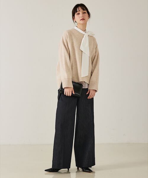 qualite / カリテ シャツ・ブラウス | 【ボウタイ取り外し可能】クレリックボウタイブラウス | 詳細9