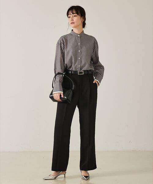 qualite / カリテ シャツ・ブラウス | 【ボウタイ取り外し可能】クレリックボウタイブラウス | 詳細24