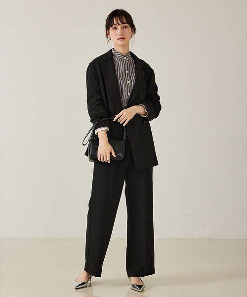 qualite / カリテ シャツ・ブラウス | 【ボウタイ取り外し可能】クレリックボウタイブラウス | 詳細13