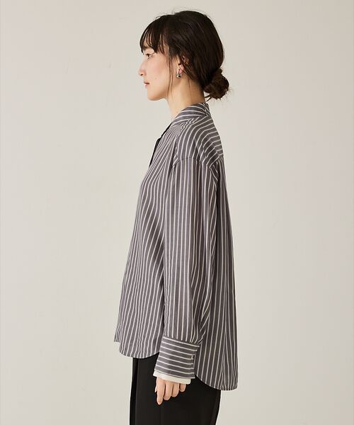 qualite / カリテ シャツ・ブラウス | 【ボウタイ取り外し可能】クレリックボウタイブラウス | 詳細16