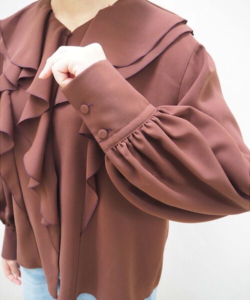 qualite / カリテ シャツ・ブラウス | ラッフルショールブラウス | 詳細18