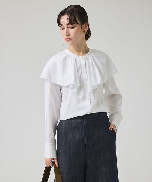 qualite / カリテ シャツ・ブラウス | ラッフルショールブラウス | 詳細4