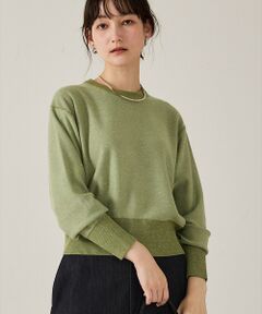 qualite / カリテ ニット・セーター | 【スウェット気分で着られる】スパンコールニット