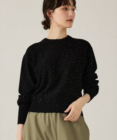 qualite / カリテ ニット・セーター | 【スウェット気分で着られる】スパンコールニット