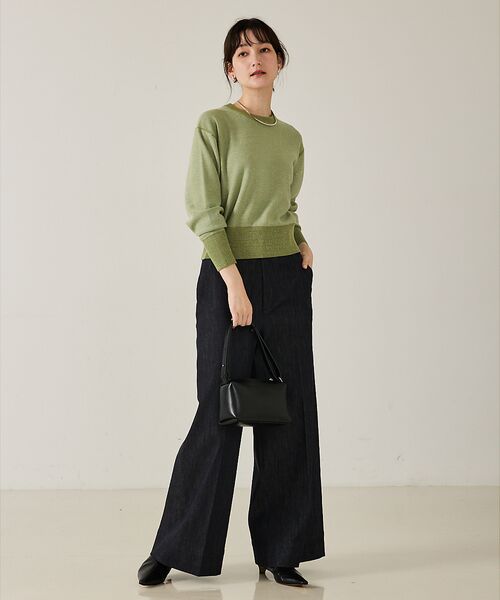 qualite / カリテ ニット・セーター | 【スウェット気分で着られる】スパンコールニット | 詳細1