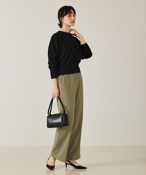 qualite / カリテ ニット・セーター | 【スウェット気分で着られる】スパンコールニット | 詳細10