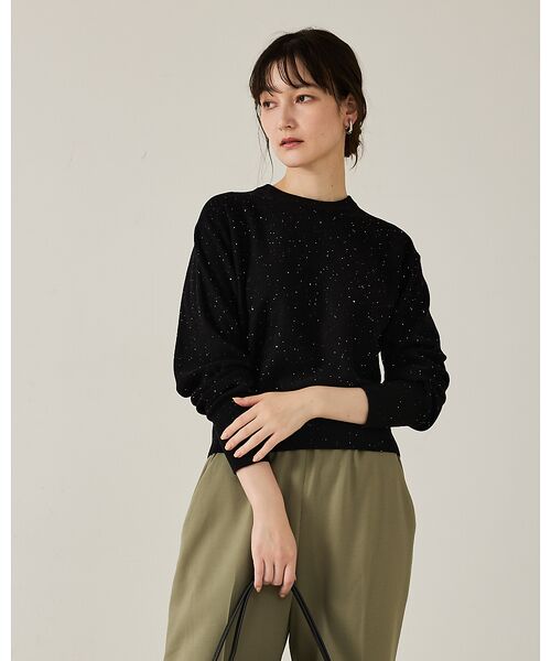 qualite / カリテ ニット・セーター | 【スウェット気分で着られる】スパンコールニット | 詳細11