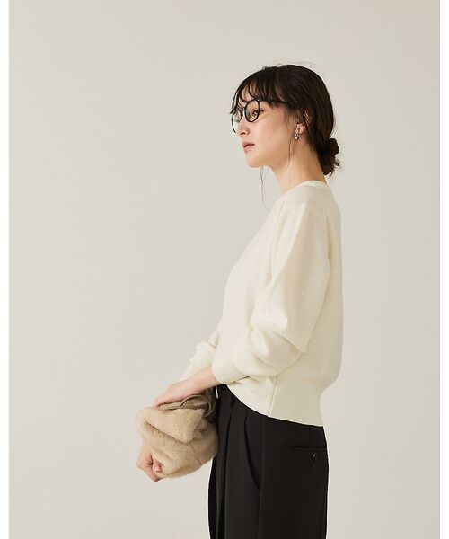 qualite / カリテ ニット・セーター | 【スウェット気分で着られる】スパンコールニット | 詳細16