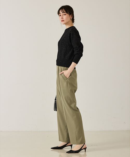 qualite / カリテ ニット・セーター | 【スウェット気分で着られる】スパンコールニット | 詳細9