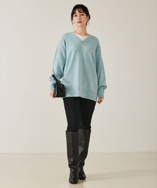 qualite / カリテ ニット・セーター | ウールVネックプルオーバー | 詳細14