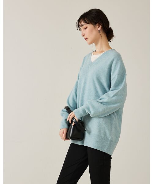 qualite / カリテ ニット・セーター | ウールVネックプルオーバー | 詳細17