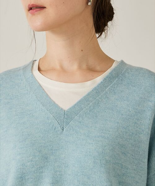 qualite / カリテ ニット・セーター | ウールVネックプルオーバー | 詳細20