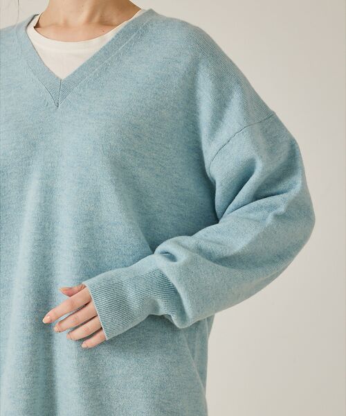 qualite / カリテ ニット・セーター | ウールVネックプルオーバー | 詳細21