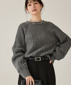 qualite / カリテ ニット・セーター | ケーブルボトルネックニット