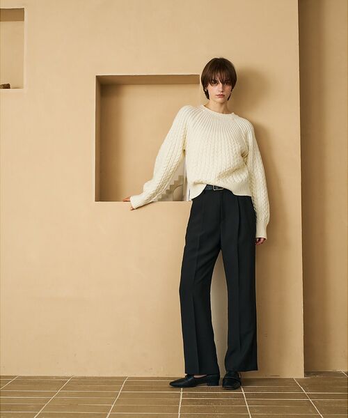 qualite / カリテ ニット・セーター | ケーブルボトルネックニット | 詳細1