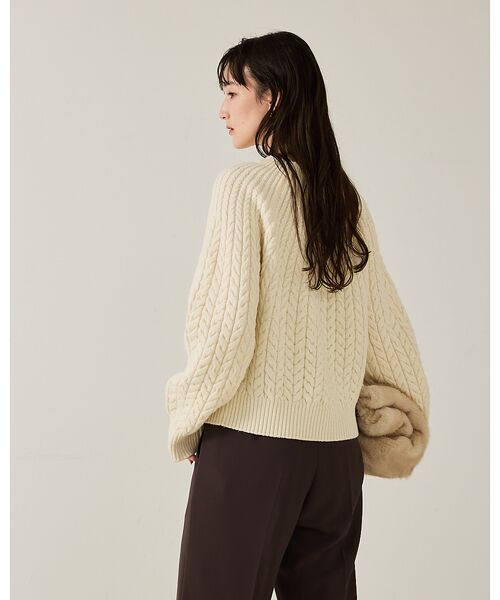 qualite / カリテ ニット・セーター | ケーブルボトルネックニット | 詳細7