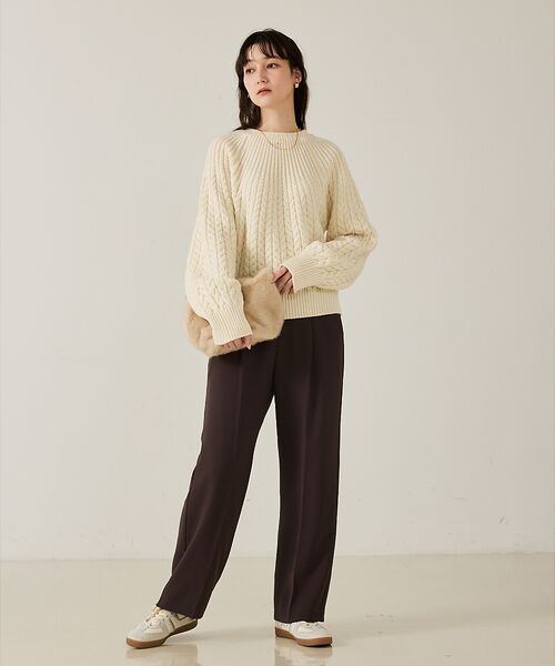 qualite / カリテ ニット・セーター | ケーブルボトルネックニット | 詳細9
