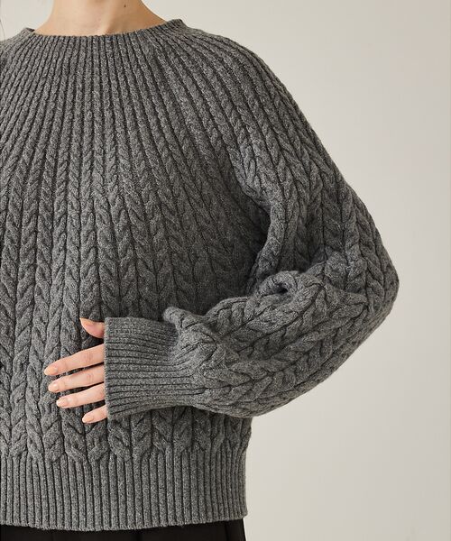 qualite / カリテ ニット・セーター | ケーブルボトルネックニット | 詳細18