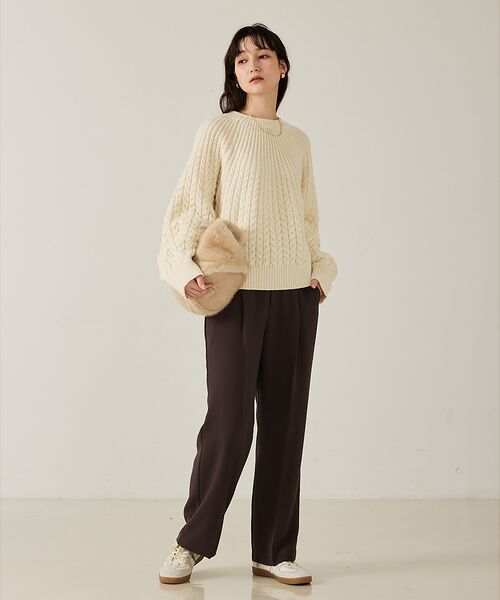 qualite / カリテ ニット・セーター | ケーブルボトルネックニット | 詳細11